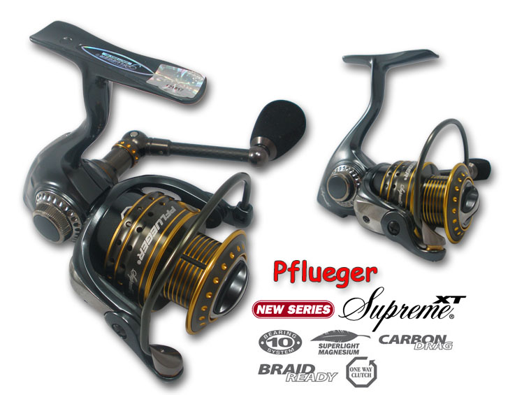 รอก Pflueger supreme XT   9230 XT
 Model  Bearing  Ratio   Wt      line      Maxdrag
9230 XT  	9+1