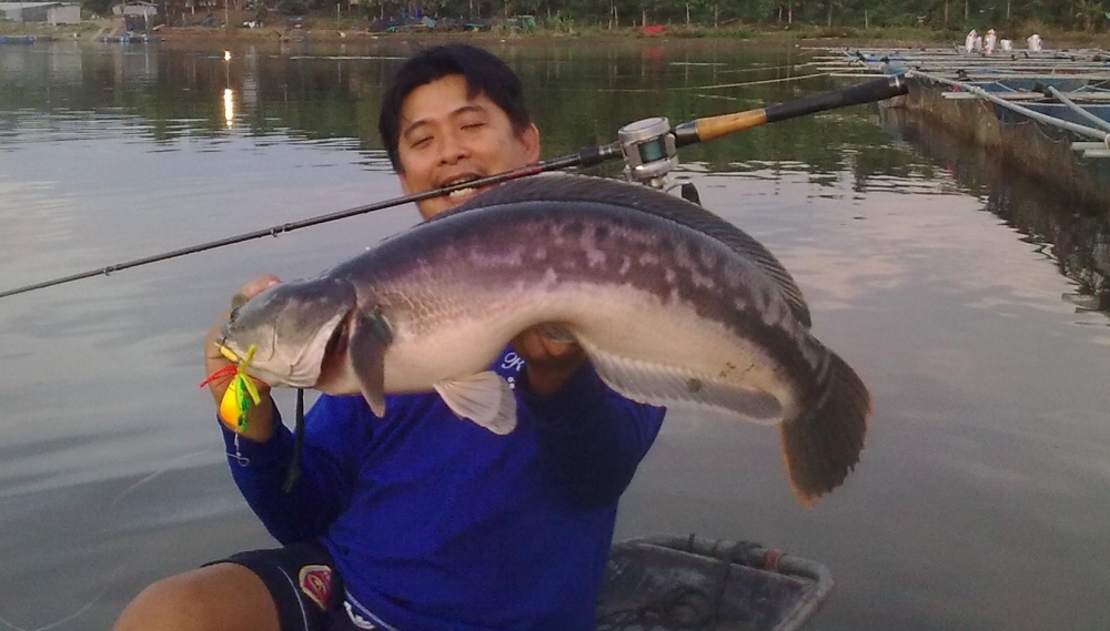 โอ้วววววปลาใหญ่............แต่เห็นภาพคาบคันเบ็ดนึกว่าองค์ลงเอาคันเบ็ดเสียบปาก.....555..........ช่วงน
