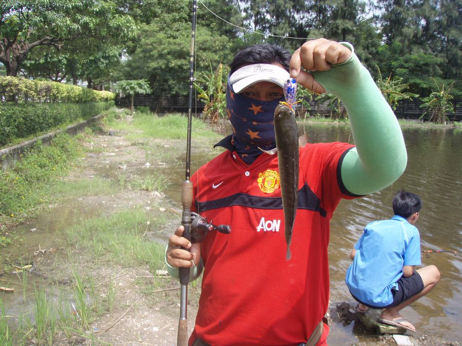 ไม่ทันไร ผมได้แต้มแรกมาให้ พวกเขาเห้นคับ.....เจ้า สี่คน พูดเหมือนกันว่า....ครูเล็ก...เหยื่อแบบนี้ ปล