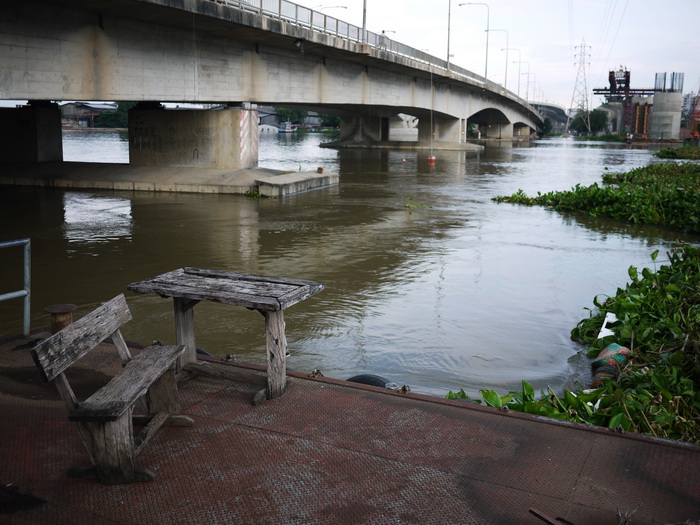 ตรงสะพาน น้ำก็แรงมาก