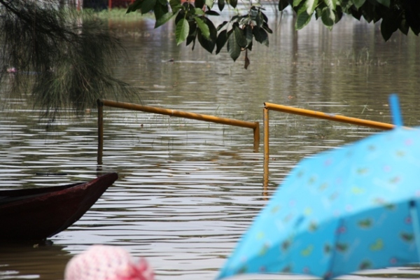 สภาพน้ำในสนามบอล อบต.ครับ