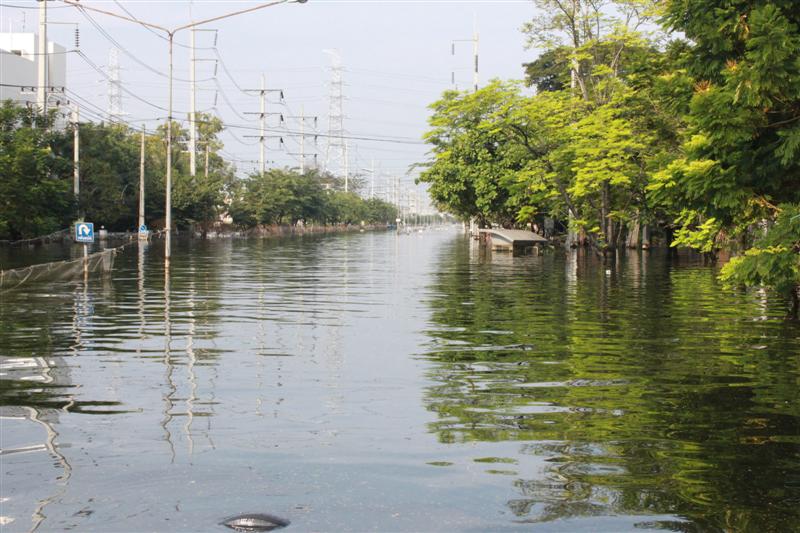 ถนนทางเข้าครับแต่ตอนนี้เป็นทะเลสำหรับเรือครับ