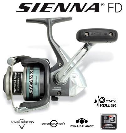 Shimano SIENNA FD

   - Propulsion Spool Lip
   - Graphite Frame
   - Graphite Sideplate
   - G