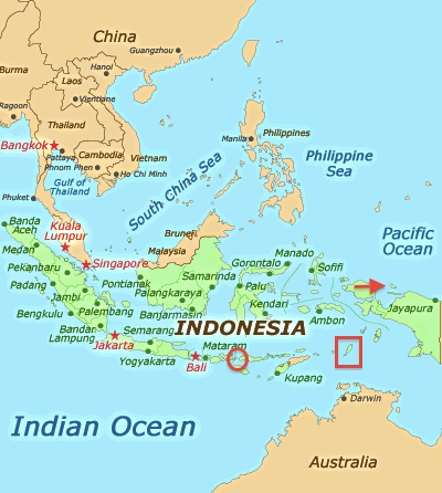 กลม = เกาะ Komodo
สี่เหลี่ยม = ที่พวกผมไปมา
ลูกศร = เมษายน 2012