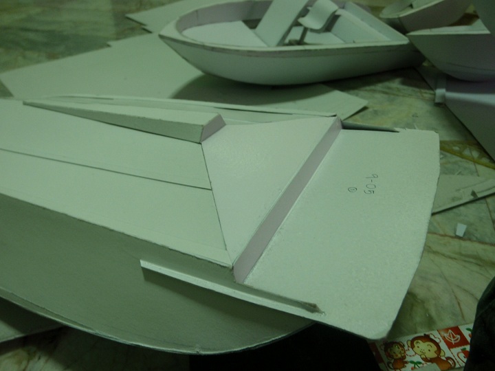  :grin:ท้องเรือ  ระยะความสูงแพน  เพื่อติดตั้งใบพัด :cheer: :cheer: