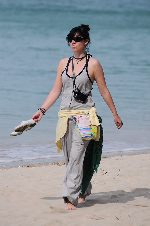 เดินเล่นชายหาดแต่งตัวแบบนี้มันไม่แนวน่ะจ๊ะ :grin: :grin: :grin: :grin: