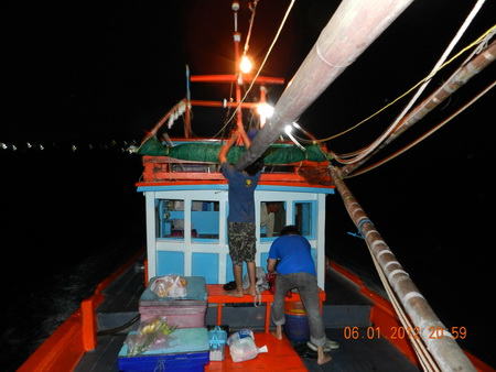 บรรยากาศในเรือครับ 