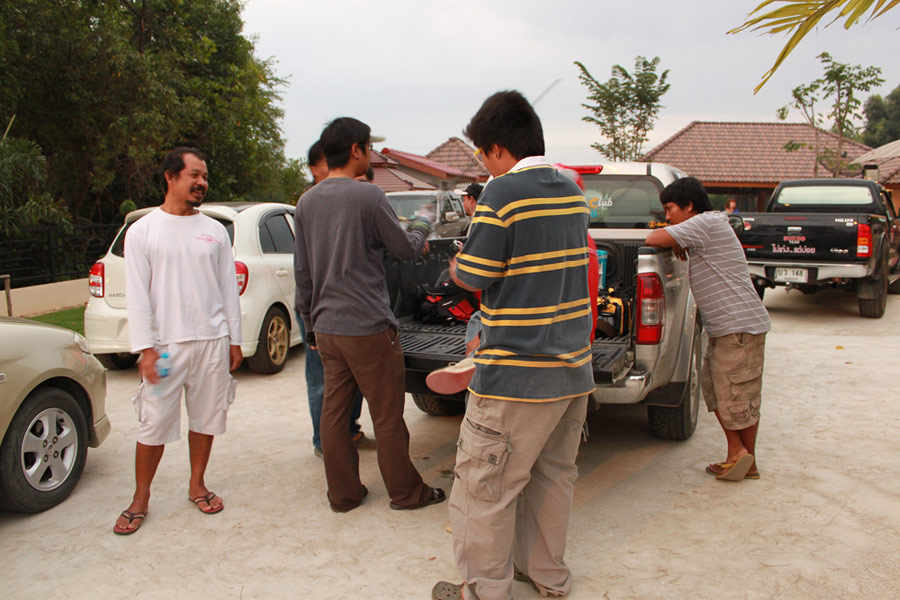 ฟ้าสรางที่ น้ำบาน เริ่มเตรียมอุปกรณ์  พร้อมแล้วลุย :grin: