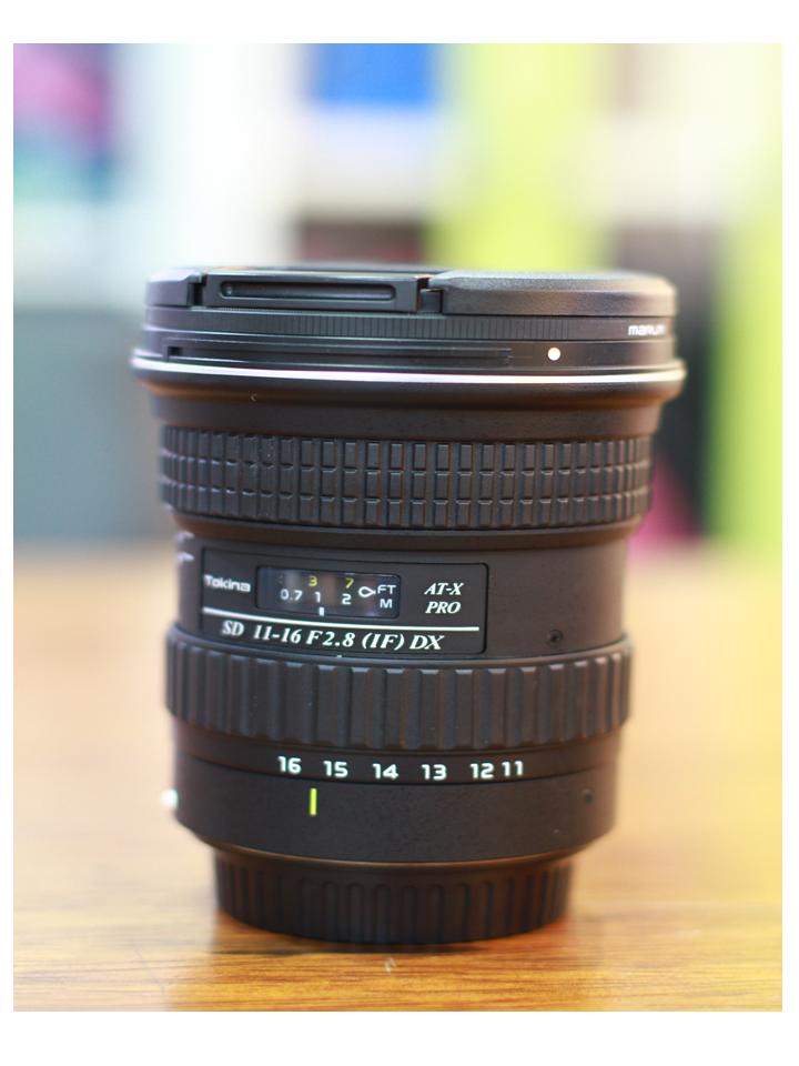 Lens wide Tokina SD 11 - 16 f/2.8 
เป็นเลนส์มุมกว้างที่มี f ก้วาง ถึง 2.8 เป็นเลนส์ที่หลายๆคนบอกว่า