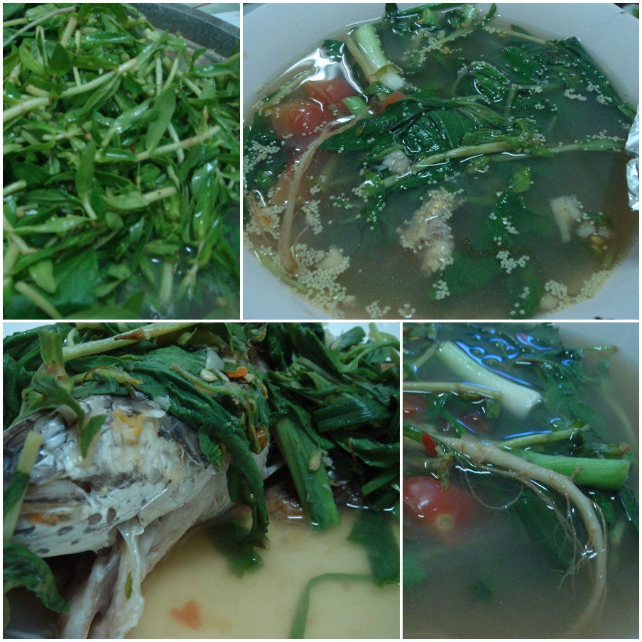 เมนูแรก...ต้มแซบ...ใส่ผัก กะแยงหลายๆ :umh: :umh: :grin:
