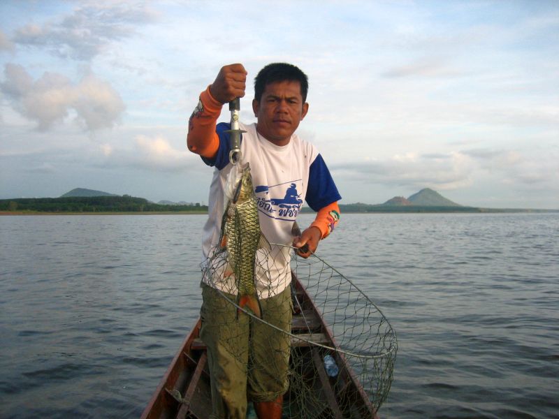 หลังจากนั้นเราก็ย้ายหมาย ตีไปประมาณ สิบกว่าไม้ หลุดไปหนึ่งตัว ขณะที่จะเย่อมาถึงเรือแล้ว ก็เลยแก้ตัวใ