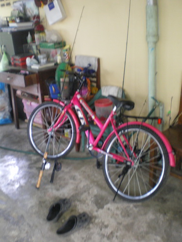 เป็นไงครับ จักรยานของผม สีคลาสสิกปะครับ ไม่ต้องบอกก็รู้ ไม่มีใครเหมือน  55 5 555......
 :cheer: :ch