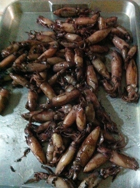 [center][b]เรียบร้อย "หมึกทอดน้ำปลา" พี่คนเรือบอกว่า อย่าเพิ่งกลับนะ ให้กินก่อน

อูย...ถึงไม่บอก