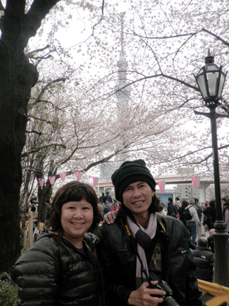 แม่น้ำสุมิดะมาดูหอโตเกียวหอใหม่(Skytree)...เสียดายที่ยังไม่เปิดบริการ..สงสัยจะให้ไปอีก..ฮ่าฮ๋า..เลยไ