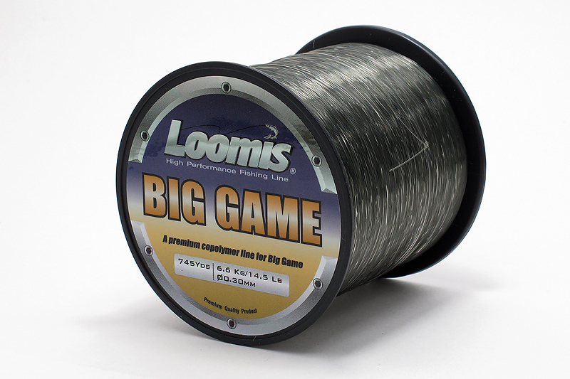 LOOMIS BIG GAME 

เป็นสายโหลด ใช้วัสดุโคโพลีเมอร์มาทำเป็นเนื้อของสาย ทนแรงขูดขีด แรงเสียดสีได้นานก