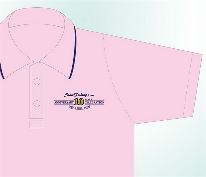 ด้านหน้าของเสื้อมี โลโก้ 10 ปี SiamFishing


ส่วนหมวกกับสายไดนีม่าไม่เกี่ยวนะครับพอดีเป็นรูปเก่าแ
