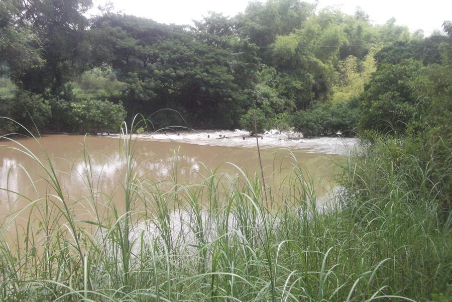 สภาพหมายวันนี้น้ำไหลแรงมาก
