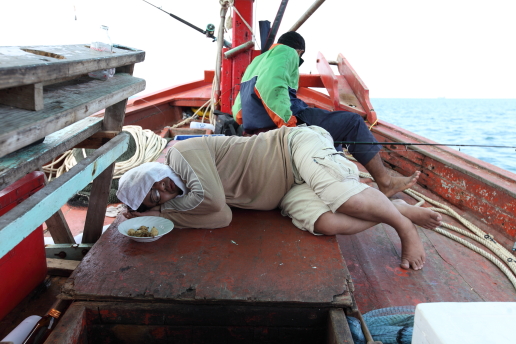 ขณะวิ่งเรือกลับพักผ่อน