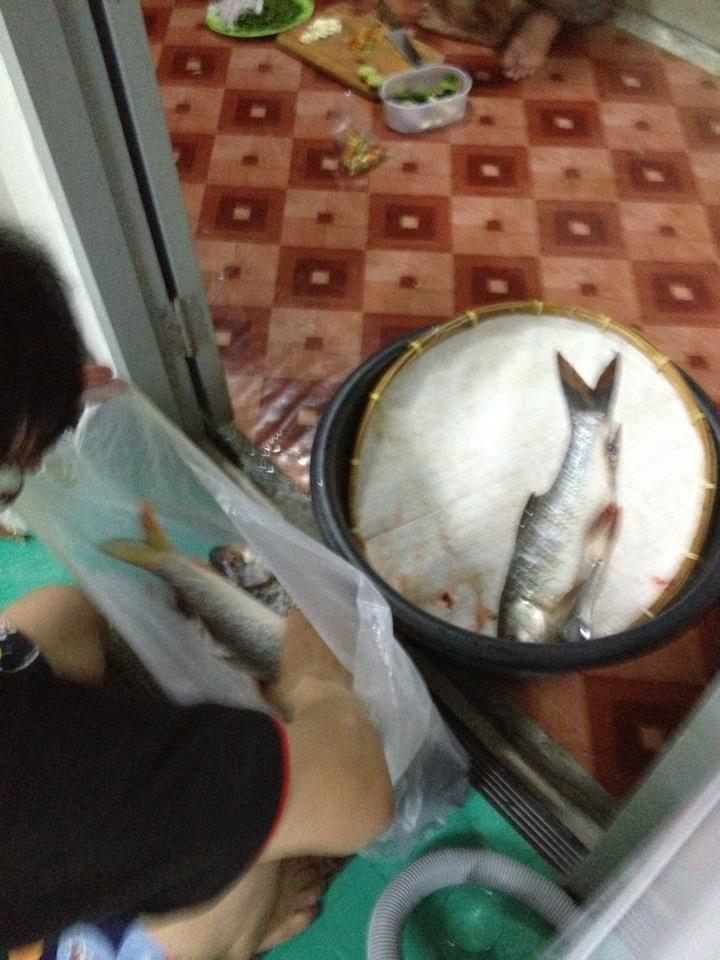 ปลาที่ได้เตรียมปรุงเป็นอาหารบางส่วนค่ะ 