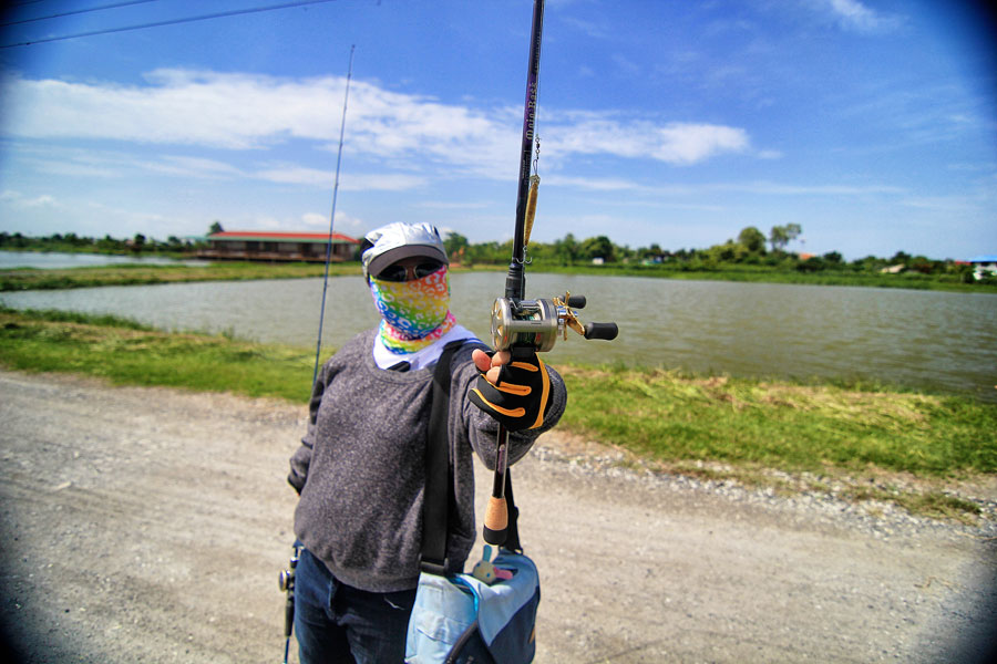 วันนี้คุณแฟน เอาคัน ใหม่มาลอง  St. Croix Mojo Bass Casting     เซนดี   ด้ามสั้น เหมาะ  :laughing:สำห