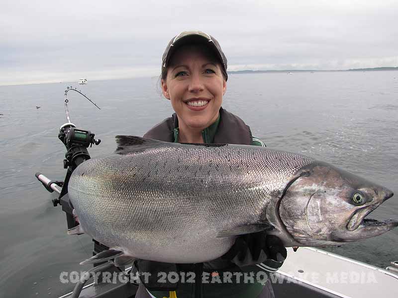 Mrs. F24 and her big King Salmon!