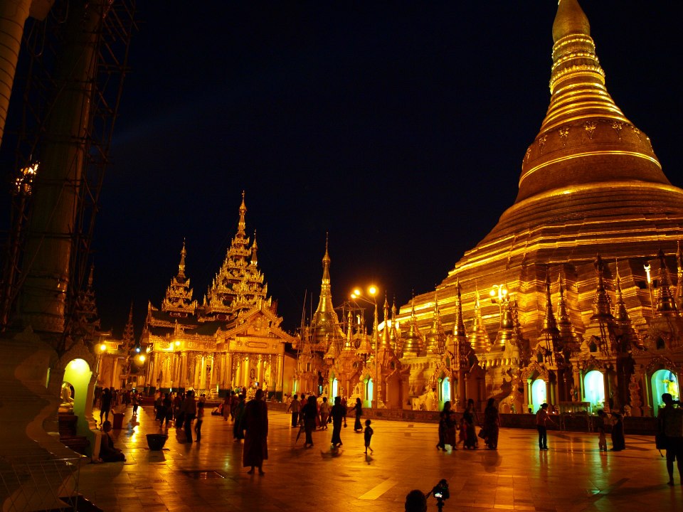 Shwedagon Pagoda in Yangon myanmar