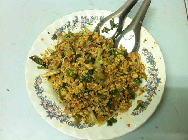 ปลายทาง ==> ลาบกระสูบรสชาดเยี่ยม