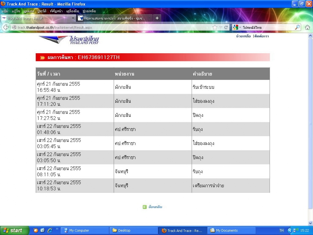 ไปรษณีย์ไทย..........