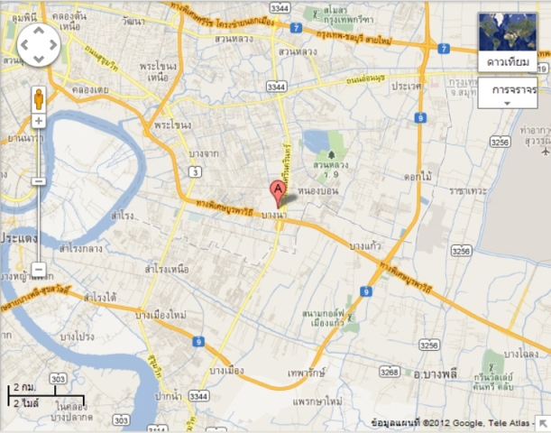 แผนที่เดินทางมาที่วัดคราวๆนะครับ 