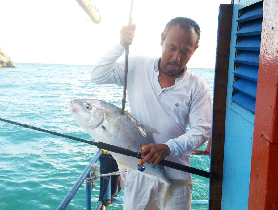 หลังจากที่ผิดหวังจากปลาหมึกเป็นรอบที่2ก็ยังคงต้องพึงปลาหลังเขียวอีกต่อไป ปล่อยสายลอยไว้ท้ายเรือ3คันม