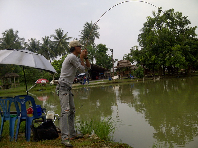 ประกอบอุปกรณ์ตามถนัดคว้าคัน 3.6 เมตร คันเก่งเรียบร้อยทอยเหยื่อเม็ดแรกกันเลย เรื่องเงียบไม่มีอะไรเกิด