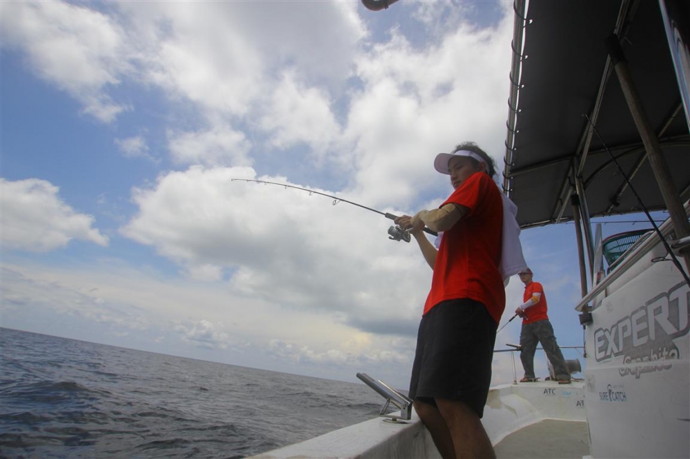 แต่ก็ยังไม่ท้อครับ

จิ๊กต่อ 

กับคีน ever green poseidon Pe 1-3
รอก shimano stella 3000 ปี 2007