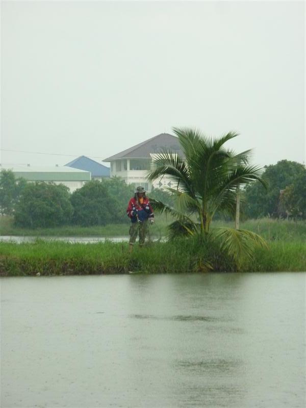                     แอบส่องน้าท่านนี้ ฝนรินๆแกยังเดินลุยฝนหยอดหลุมอยู่เลย  ลุยดีจริงๆ :cheer:
