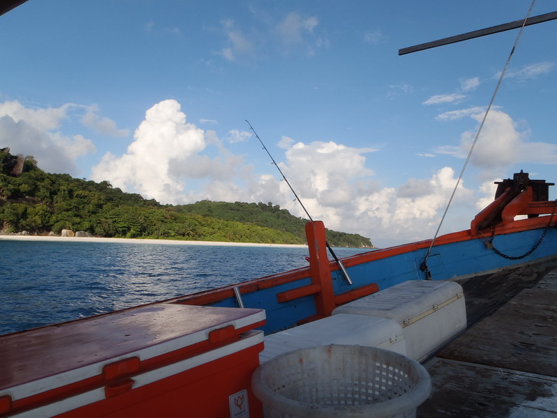 หาดสวยๆ ด้านเหนือของเกาะ 1 เต่าทะเลมาไข่ที่นี่ครับ  ทหารเรือดแลอยู่ :cool: :cool: :cool: