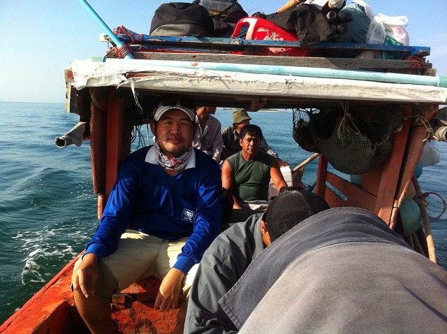 บรรยากาศบนเรือขากลับ