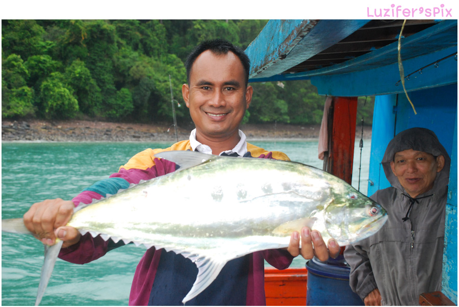  [center]บังหรน(ใต๋เรือ) สงสัย .. ไอ่ใหม่มันหย่อนเบ็ดตอนไหน ? ยังไม่ทันได้จอดเรือเลย
ฝนยังคงตกพรำๆอ