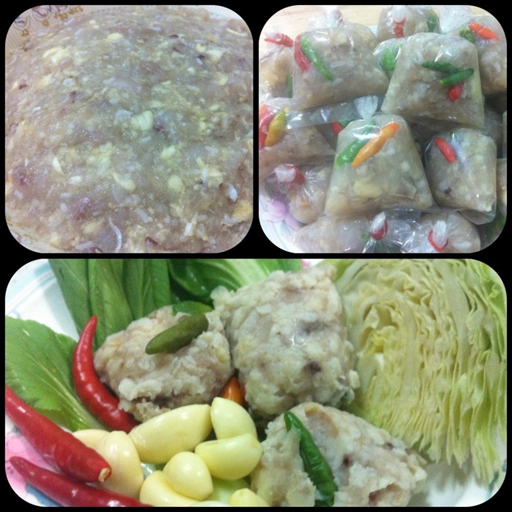 [center][b]เมนูสุดท้าย "ส้มปลาโด" หรือ "แหนมปลาชะโด" สำหรับผู้ที่สนใจอยากได้สูตรการทำ ป้าหนิงลงไ