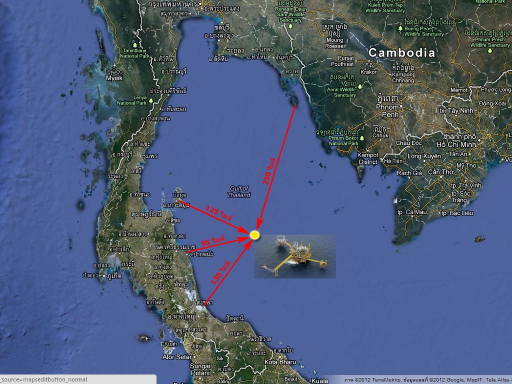 จากตราดไป เอราวัน ประมาณ 250 ไมล์ทะเล.. 
(เก็บข้อมูลแบบคราวๆอาจผิดพลาดได้ครับ.) :grin: :blush: