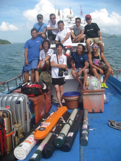 fishing tour Burma bank with Hong Kong group