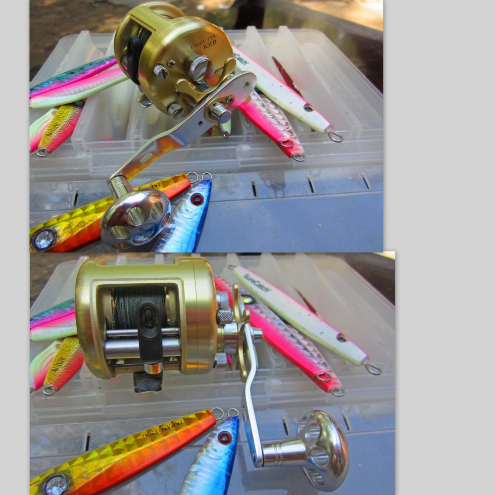 Shimano  Calcutta  101B  Light  Jigging

เอาแบบนี้มาโมแบรค แต่งแขน ก็จิ๊กมันส์ไม่แพ้รอกราคาหมื่น
