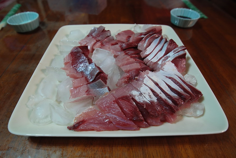 นี่หละครับซาชิมิเนื้อปลาฮามาจิสดๆ  :umh: