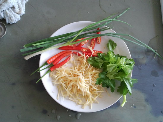 เตรียมวัตถุดิบสดไว้รอ...

โรยหน้าปลากระสูบเจ้าพระยา

เพื่อความสวยงาม...