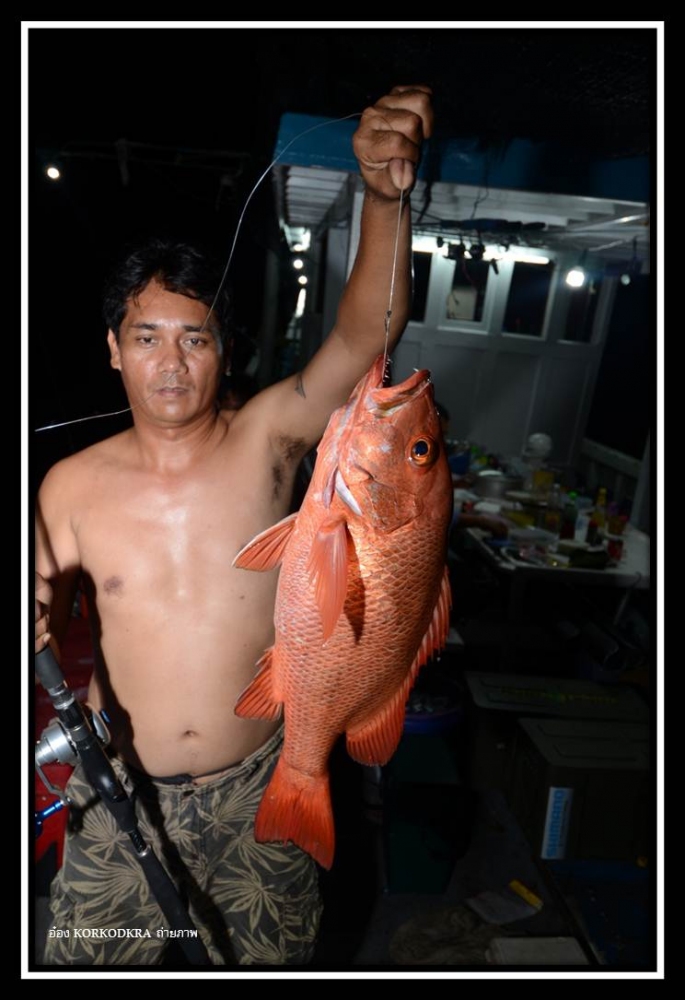 พี่ชัย....ก็หวด..มาหนึ่งหน่วยเหมือนกัน...ครับ...ปลากินเหยื่อพร้อม ๆ กับของน้าอวยพร... :laughing: :sm