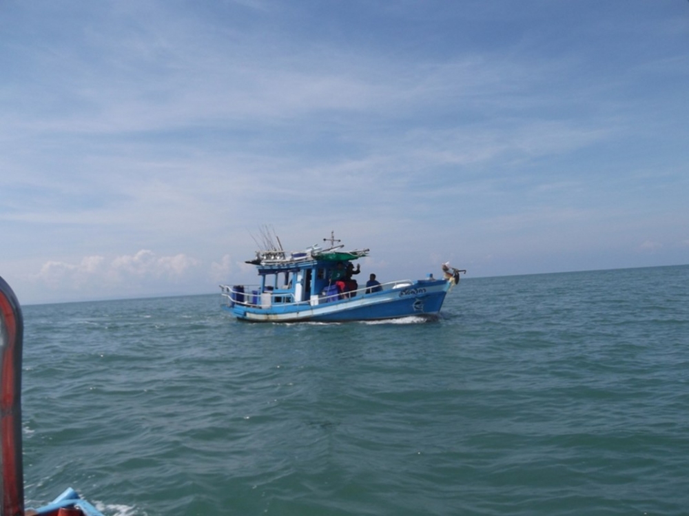 เรือข้างๆมีเกทับว่าปลาใหญ่

เรือผมเลยเกือบถอดใจซะแล้ว  ( เรือ ส.โชควิภา เรือไต๋จิ๋ว สแปโรว์ )  :la