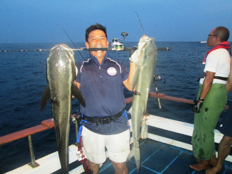 Mr.KHOO กับปลาช่อนทะเล ในตอนใกล้เช้า  :grin: