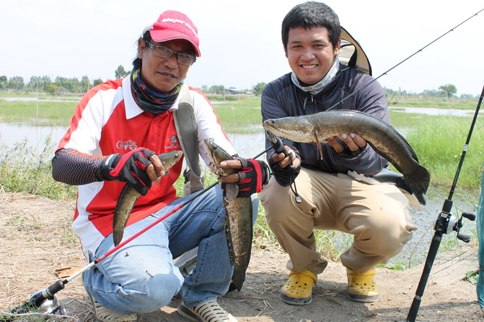 สรุปใช้เวลาหนึ่งชั่วโมง ได้ขึ้นมาสี่ ปล่อยไปหนึ่ง เจทำหลุดสี่  อุ้มหลุดสอง  ครับ  เอากลับมากินเท่าที