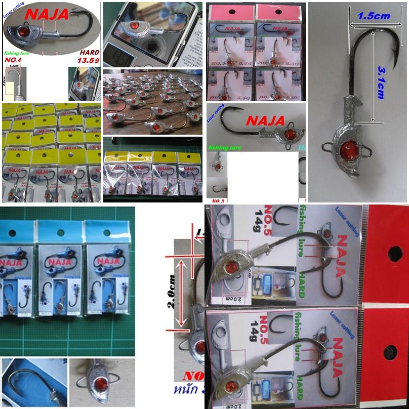 หัวจิ๊ก NAJA  จาก J&T Fishing sport   ขอร่วมเป็นสปอนเซอร์ด้วยครับ