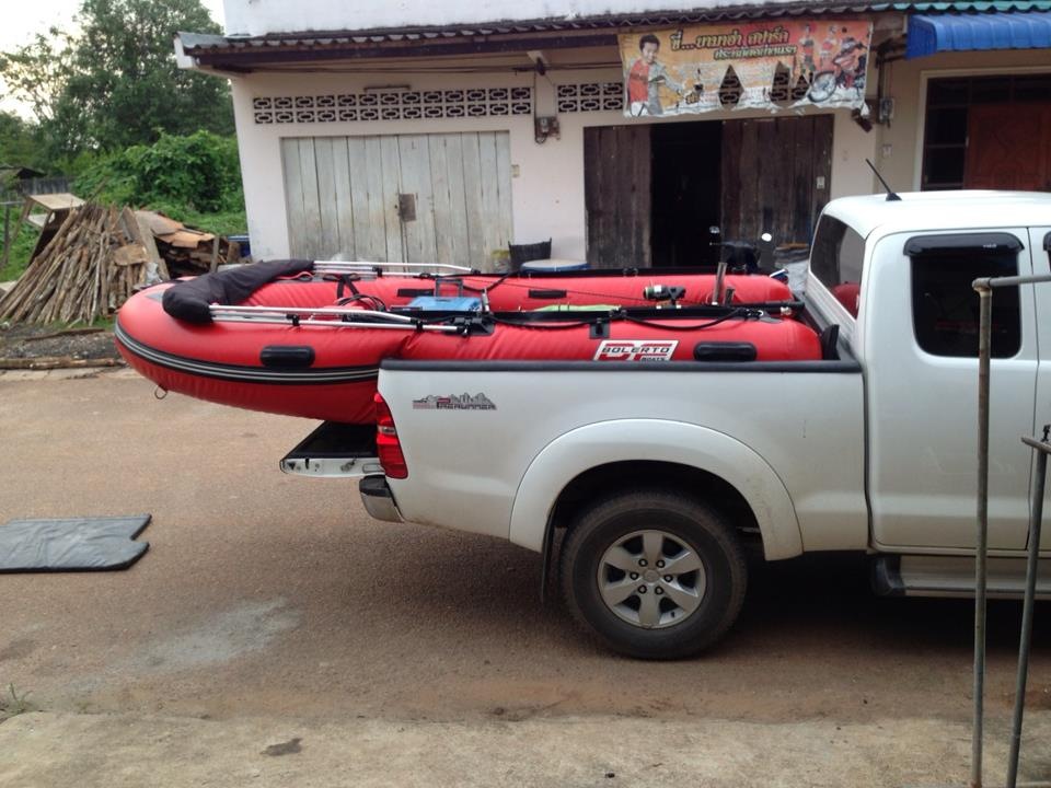 เรือยางท้องไฟเบอร์ 3.30 ใส่ท้าย แคบสบาย