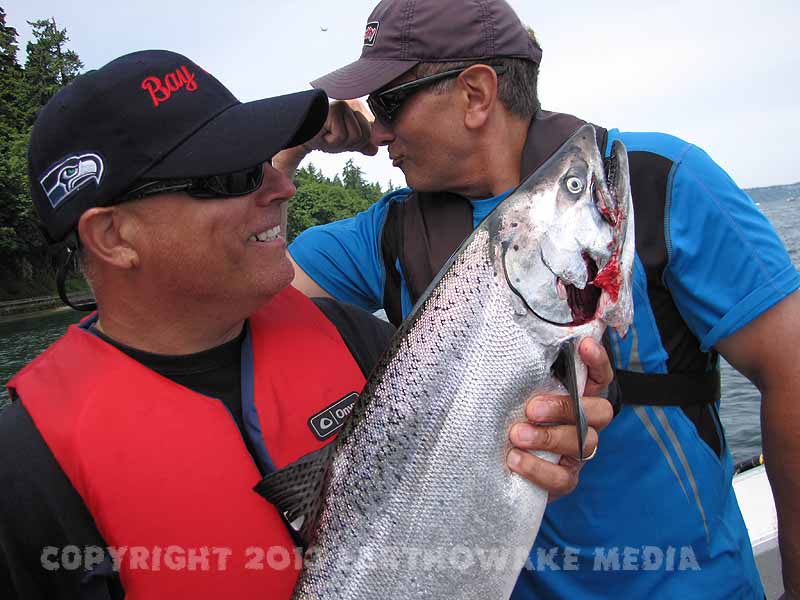 And the guys caught fish too...