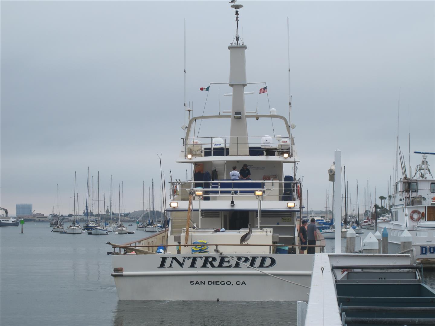  Interpid Long Rang Boat  ณ เวลานี้คือ เรือ Long Rang ที่ราคาต่อ 1 นักตกปลาเเพงที่สุดใน San Dieago ค